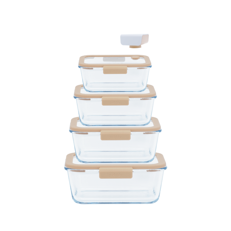 Pebbly - Coffret de conservation sous-vide 5 pièces, Pebbly - PEBBLY