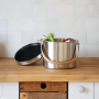 Seau à compost en Inox 7L, Pebbly