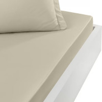 Drap Housse Soft Percale Ficelle, Sensei