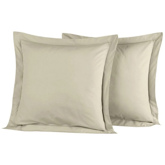Lot de 2 taies d'oreiller Soft Percale Ficelle, Sensei