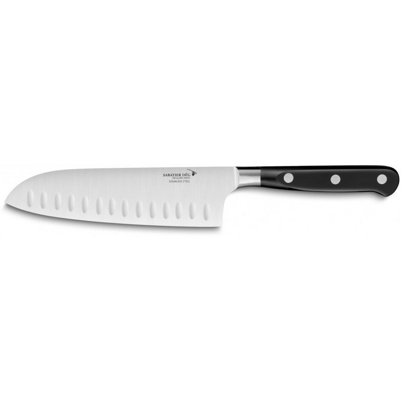 santoku alvéolé 18cm cuisine idéale sabatier dég®, déglon - deglon