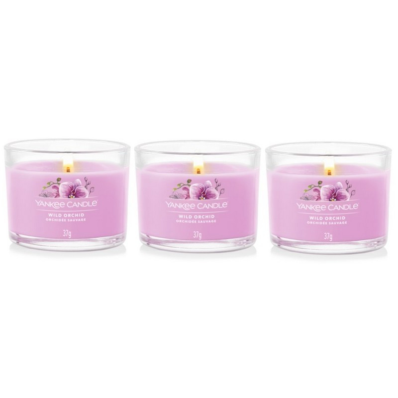 Yankee Candle - Coffret de 3 Bougies Votives Parfumées Orchidée Sauvage, Yankee Candle - Yankee Candle