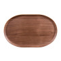 Plateau Ovale Bois Brun, Table Passion