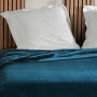 Jeté de lit Gaufré Bleu, Linder