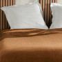 Jeté de lit Gaufré Marron, Linder