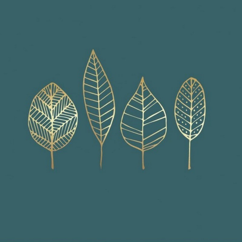 PaperProduct Design - 20 serviettes en papier Pure Gold Leaves Forest, PaperProduct Design - PaperProduct Design
