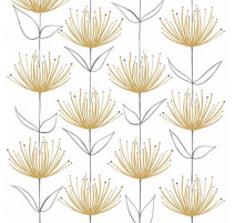 20 serviettes en papier Flowers on Fire Gold, PaperProduct Design