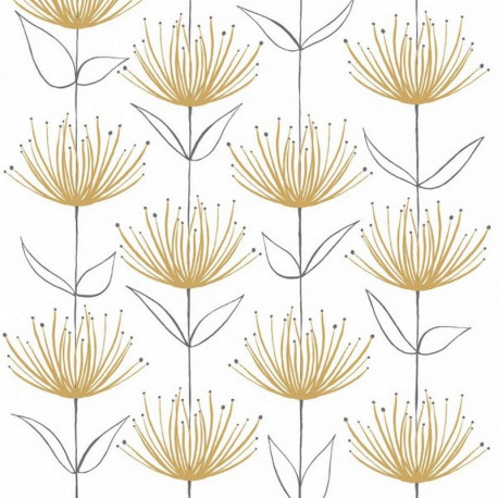20 serviettes en papier Flowers on Fire Gold, PaperProduct Design