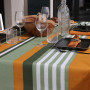 Nappe enduite Oleron Oil Green, Sud Etoffe