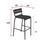 Tabouret haut Luxembourg, Fermob