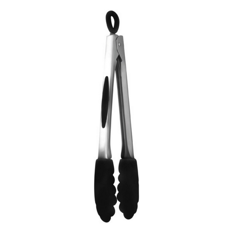 pince de cuisine acier et silicone, mastrad noir - mastrad