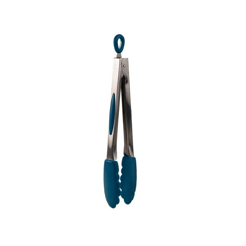 pince de cuisine acier et silicone, mastrad bleu - mastrad