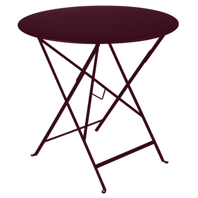 FERMOB - Table Bistro ronde 77cm, Fermob Cerise Noire - FERMOB