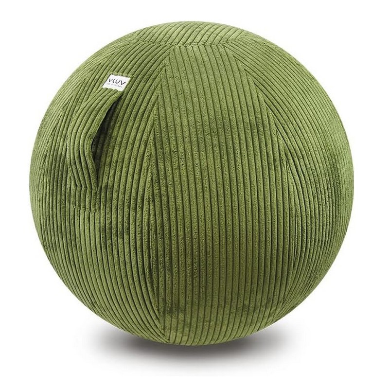 VLUV - Ballon de pilates Vlip 65 cm, Vluv Hock Design Olive - Vluv
