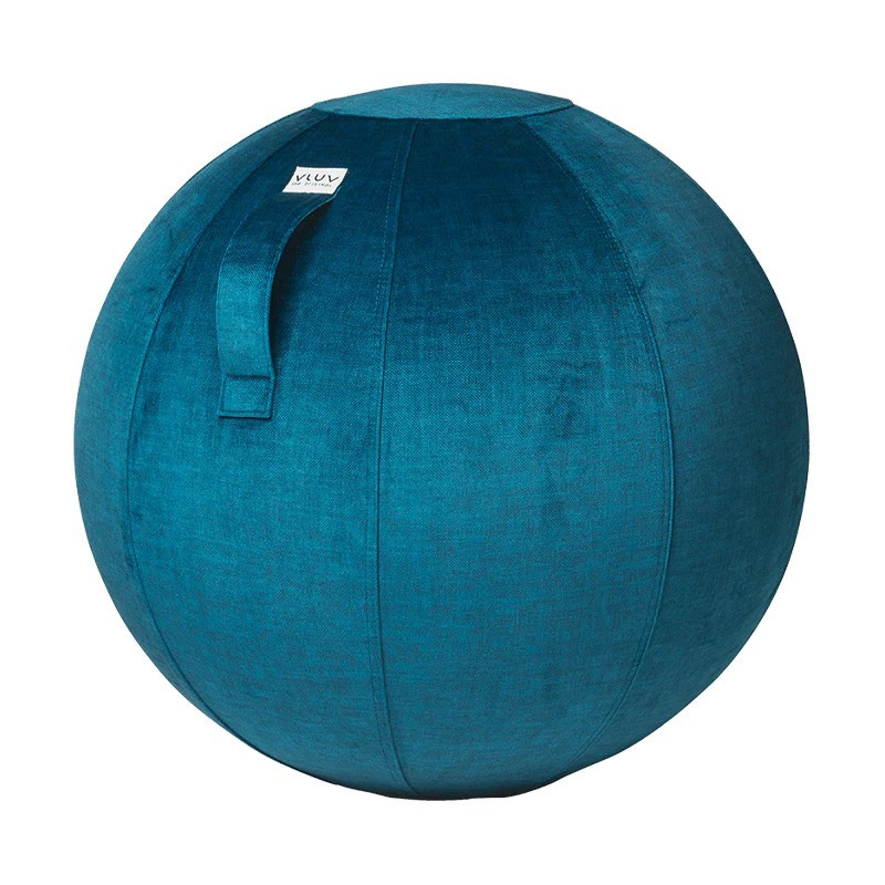 VLUV - Ballon Pilate Varm 65 cm, Vluv Hock Design Bleu Océan - Vluv