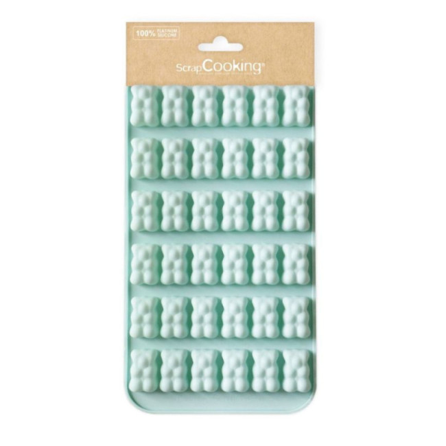 Moule Silicone Mini-Oursons pour Bonbons, Scrapcooking