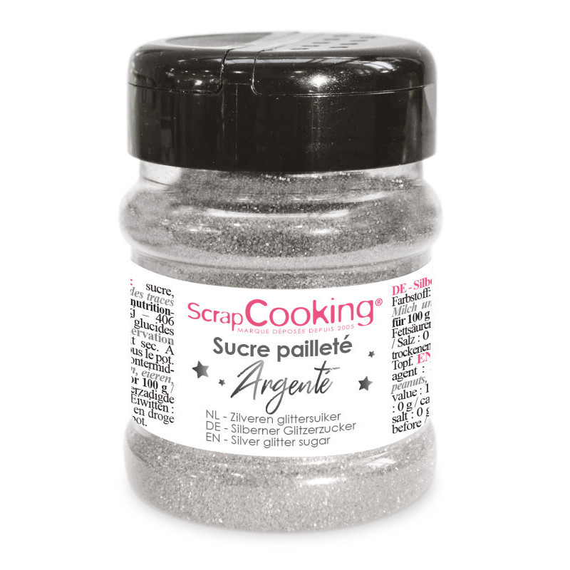 Scrapcooking - Pot de Sucre Pailleté Argenté, Scrapcooking - ScrapCooking