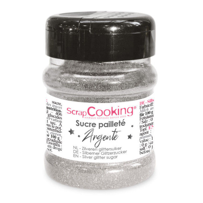 Pot de Sucre Pailleté Argenté, Scrapcooking