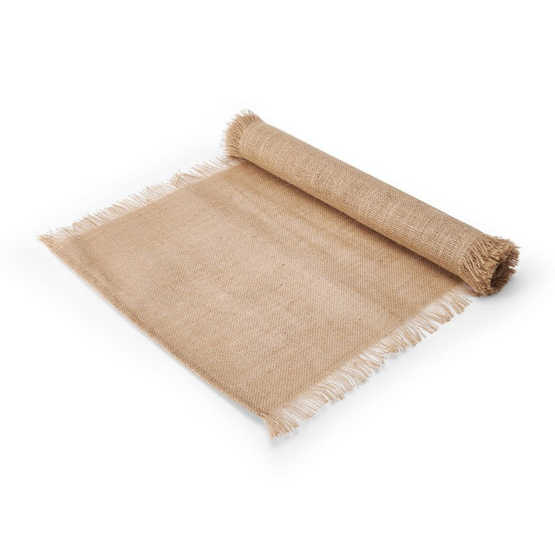 chemin de table frayed jute, mikasa - mikasa