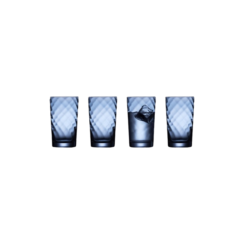 LYNGBY GLAS - Coffret 4 verres Vienna Blue, Lyngby Glas 45 cl - LYNGBY GLAS