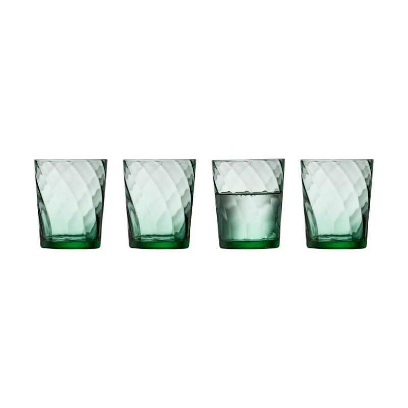 coffret 4 verres vienna green, lyngby glas 30 cl - lyngby glas