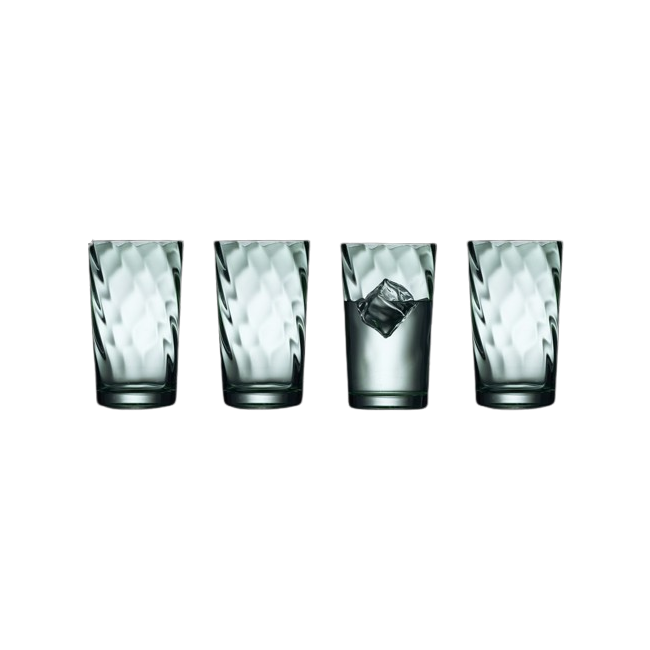 Coffret 4 verres Vienna Green, Lyngby Glas