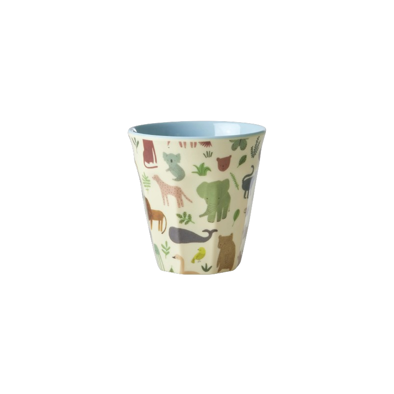 Rice - Petit gobelet enfant bleu Sweet Jungle, Rice - Rice