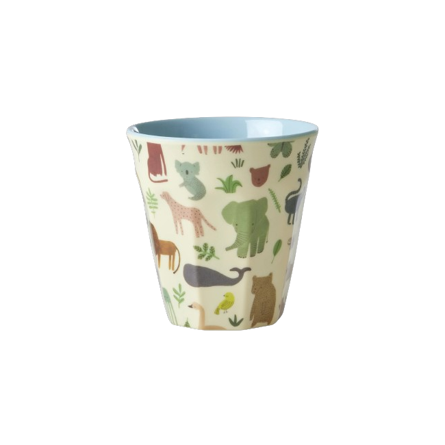 Petit gobelet enfant bleu Sweet Jungle, Rice