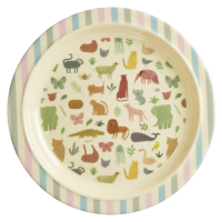 Assiette Plate Sweet Jungle en mélamine, Rice