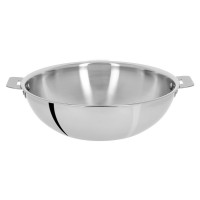 Wok 28 cm amovible inox Casteline, Cristel