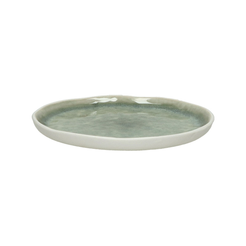 Pomax - Assiette en grès 12 cm Spiro, Pomax Celadon - Pomax
