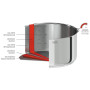 Faitout 26cm amovible Casteline, Cristel