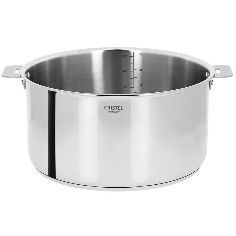 CRISTEL - Faitout 24cm amovible inox Casteline, Cristel - CRISTEL