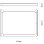 Billot 45 x 34 cm Teck, Tramontina