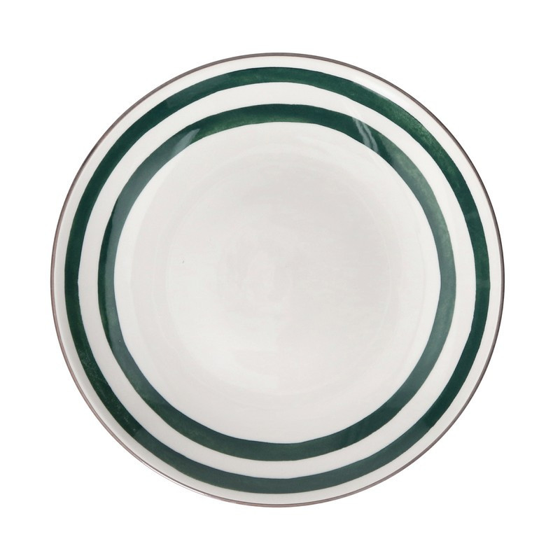 Pomax - Assiette Mykonos verte, Pomax Assiette plate - Pomax