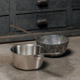 Série de 3 casseroles en inox brossé collection 1826, Cristel