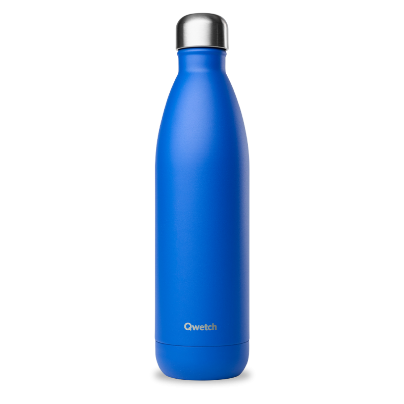 Bouteille Isotherme Matt Bleu Majorelle, Qwetch 750 ml - Qwetch