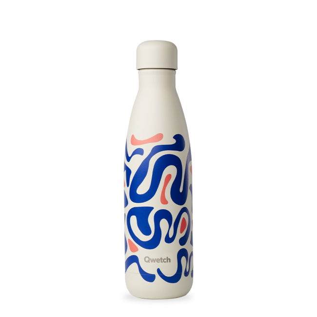 Bouteille isotherme Summer Pop Wave 500 ml, Qwetch