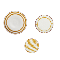 Assiette Mykonos jaune, Pomax
