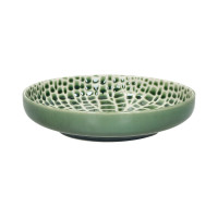 Assiette creuse 20 cm Lotus vert, Pomax