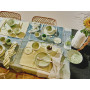 Assiette creuse 20 cm Lotus vert, Pomax