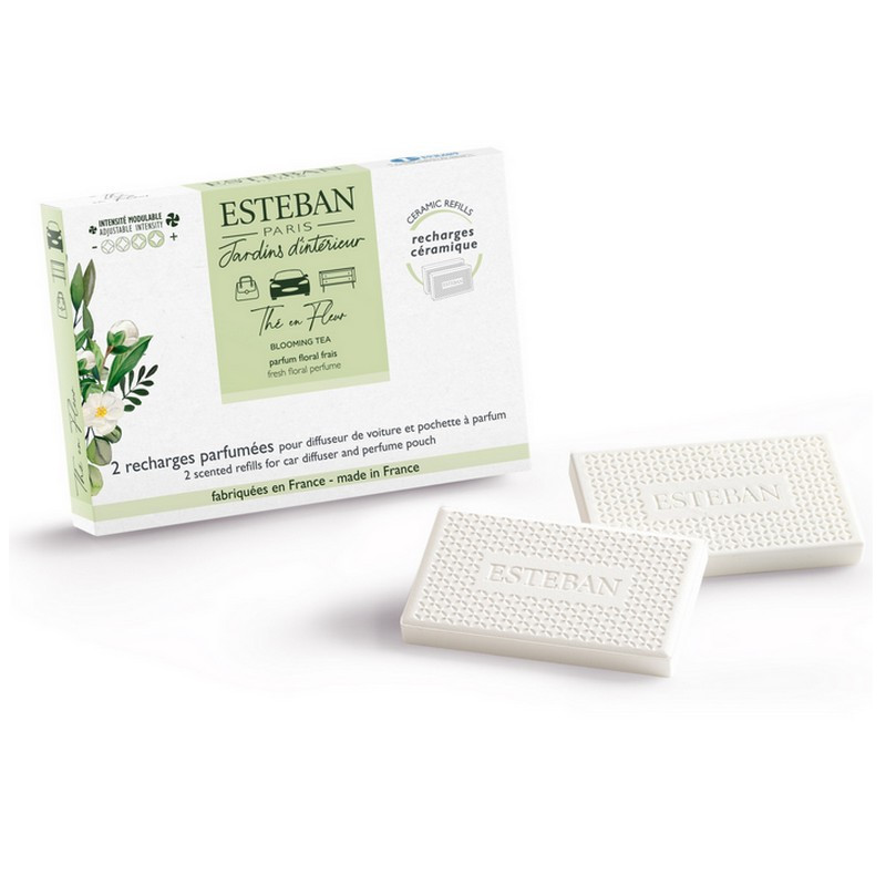 Esteban - Recharge parfumée pour diffuseur de voiture Thé en Fleur, Esteban - ESTEBAN