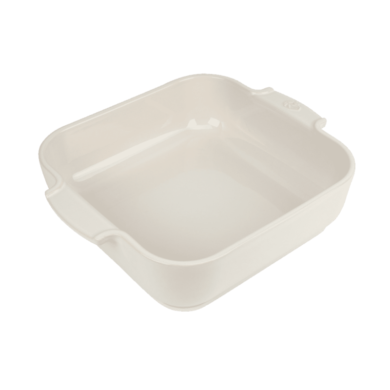 Peugeot - Plat four céramique carré 28 cm Appolia, Peugeot Écru - PEUGEOT