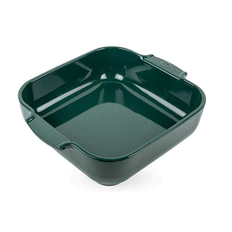 Peugeot - Plat four céramique carré 21 cm Appolia, Peugeot Vert Forêt - PEUGEOT
