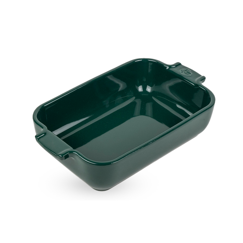 Peugeot - Plat four céramique rectangle 22 cm Appolia, Peugeot Vert Forêt - PEUGEOT
