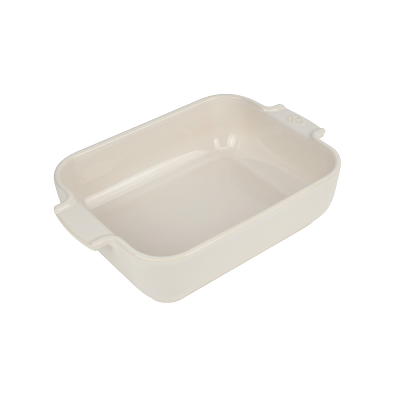 Peugeot - Plat four céramique rectangle 25 cm Appolia, Peugeot Écru - PEUGEOT