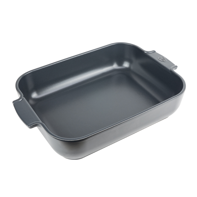 Peugeot - Plat four céramique rectangle 40 cm Appolia, Peugeot Ardoise - PEUGEOT