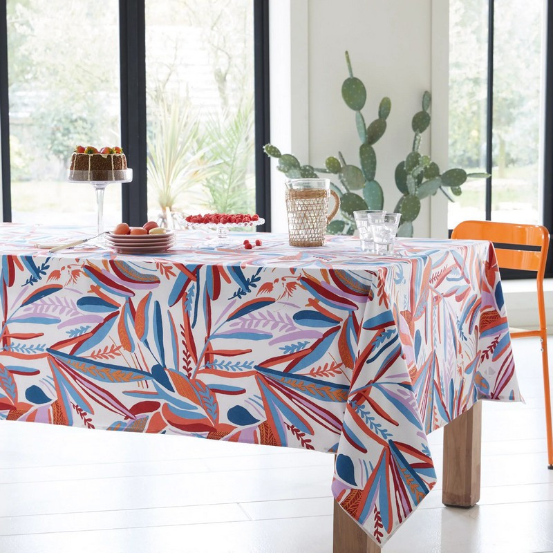 Tradilinge - Nappe Chili Salsa, Tradilinge 170 x 170 cm - Tradilinge