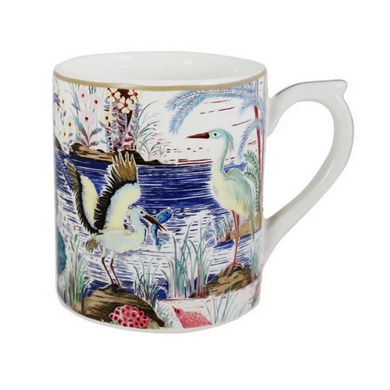 Mug 25 cl Jardin du Palais, Faïencerie de Gien Blanc - GIEN FRANCE