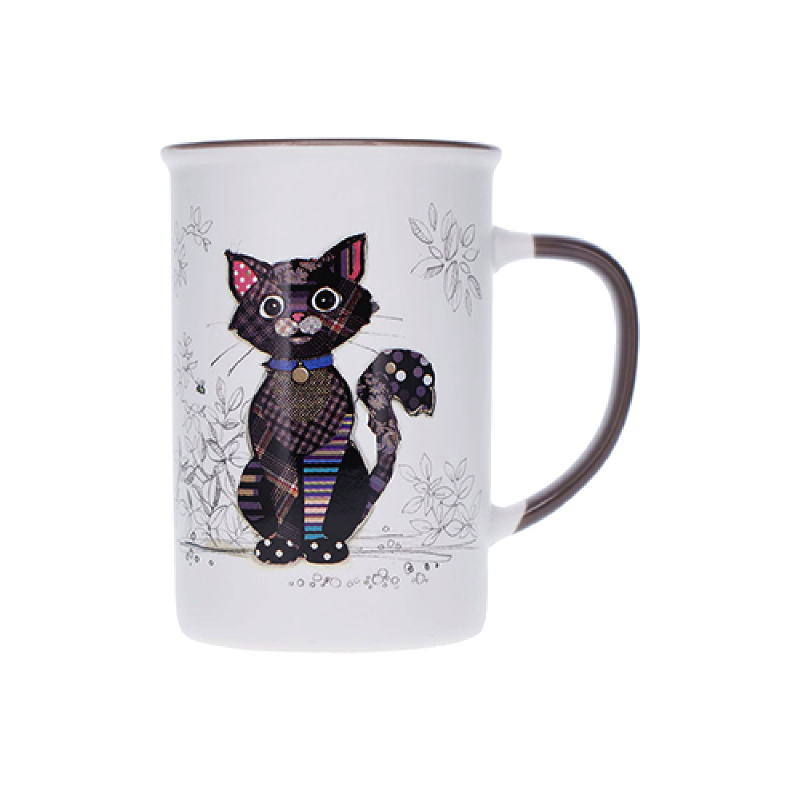 mug 36cl chat noir kook, kiub - kiub